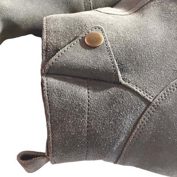 DIBA Sofia Gray Suede Leather Ankle Booties 8.5 NEW - Picture 10 of 13